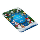Magnet Flexible Scène de fêtes de Noël (Côté Droit)