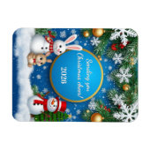 Magnet Flexible Scène de fêtes de Noël (Horizontal)