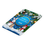 Magnet Flexible Scène de fêtes de Noël (Côté Gauche)