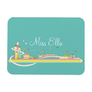 Magnet Flexible Scène de l'enseignant Whimsical personnalisée