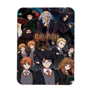 Magnet Flexible Scène de l'ensemble HARRY POTTER™ Anime