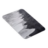 Magnet Flexible Scène de plage en noir et blanc (Côté Droit)