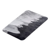 Magnet Flexible Scène de plage en noir et blanc (Côté Gauche)