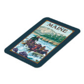Magnet Flexible Scène de Rafting du MaineRiver (Côté Gauche)