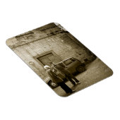 Magnet Flexible Scène de rue italienne dans sépia aimant rectangul (Côté Droit)