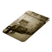 Magnet Flexible Scène de rue italienne dans sépia aimant rectangul (Côté Gauche)