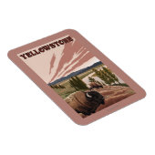 Magnet Flexible Scène de YellowstoneBison (Côté Droit)
