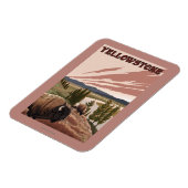 Magnet Flexible Scène de YellowstoneBison (Côté Gauche)