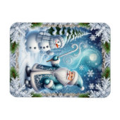 Magnet Flexible Scène enneigée de Noël (Horizontal)