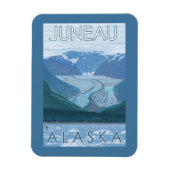 Magnet Flexible Scène glaciaire - Juneau, Alaska (Vertical)