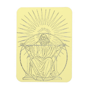 Magnet Flexible scène médiévale du Christ Roi