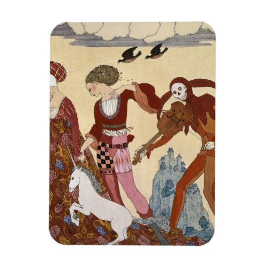 Magnet Flexible Scène médiévale par Georges Barbier (Vertical)