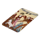 Magnet Flexible Scène médiévale par Georges Barbier (Côté Gauche)