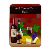 Magnet Flexible Scène table de fromage à vin (Vertical)