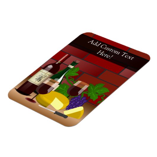 Magnet Flexible Scène table de fromage à vin (Côté Gauche)