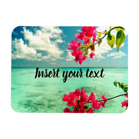 Magnet Flexible Scène tropicale personnalisable (Horizontal)
