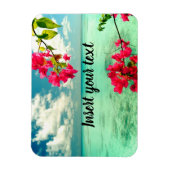 Magnet Flexible Scène tropicale personnalisable (Vertical)