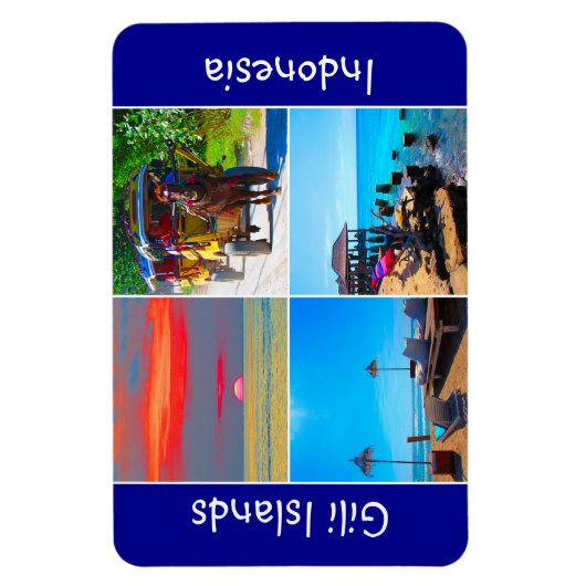 Magnet Flexible scènes des îles gili (Vertical)