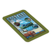 Magnet Flexible Scènes d'état du Montana (Côté Droit)