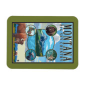 Magnet Flexible Scènes d'état du Montana (Horizontal)