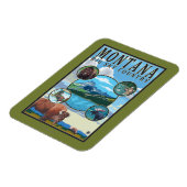 Magnet Flexible Scènes d'état du Montana (Côté Gauche)