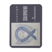 Magnet Flexible Schizophrénie Sensibilisation Ruban Angle magnétiq (Vertical)