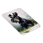 Magnet Flexible Schnauzer Flexible Aquarelle (Côté Droit)