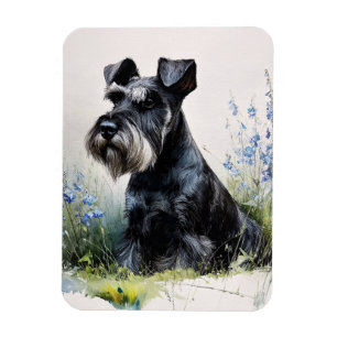 Magnet Flexible Schnauzer Flexible Aquarelle