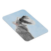 Magnet Flexible Schnauzer (Giant, Standard) Peinture - Chien Art (Côté Droit)