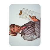 Magnet Flexible Scholar Cherokee, Sequoyah (1776-1843) (couleur) (Vertical)