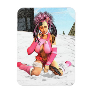 Magnet Flexible Sci Fi Femme Cyborg