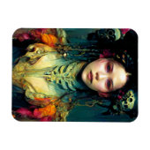 Magnet Flexible Sci-Fi Imaginaire d'oursin arc-en-ciel (Horizontal)