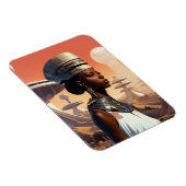 Magnet Flexible Science-fiction futuriste de la reine afrofuturist (Côté Droit)