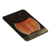 Magnet Flexible Science-fiction vintage, astronautes sur Ganymede (Côté Droit)