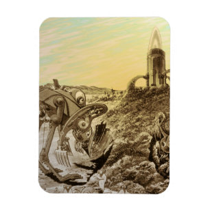 Magnet Flexible Science-fiction vintage : construction de planètes