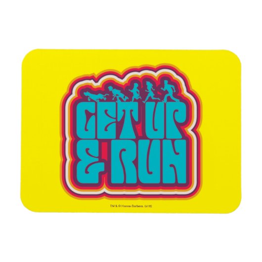 Magnet Flexible Scooby and the Gang "Get Up & Run" Graphic (Horizontal)