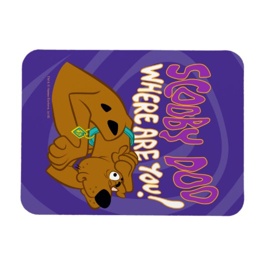 Magnet Flexible Scooby-Doo effrayé (Horizontal)