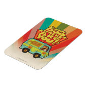 Magnet Flexible Scooby-Doo | "Où Es-Tu ?" Retro Cartoon Van (Côté Gauche)