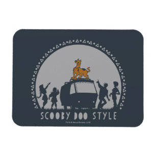 Magnet Flexible Scooby Doo Style Tribal Van Silhouette
