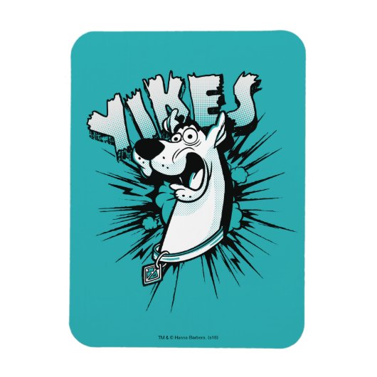 Magnet Flexible Scooby-Doo "Yikes !" Graphique demi-ton (Vertical)