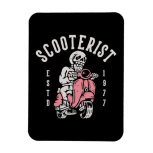 Magnet Flexible scooteriste votre slogan ici