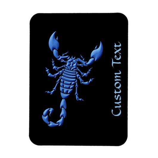 Magnet Flexible Scorpion bleu (Vertical)