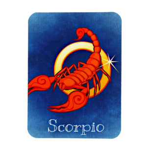 Magnet Flexible Scorpion en bleu