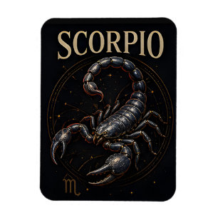 Magnet Flexible Scorpion Scorpion Signe du zodiaque Symbole d'astr
