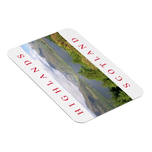 Magnet Flexible Scotland Highlands vue aimant frigo (Côté Droit)
