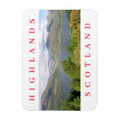 Magnet Flexible Scotland Highlands vue aimant frigo (Vertical)