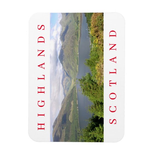 Magnet Flexible Scotland Highlands vue aimant frigo (Vertical)