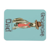 Magnet Flexible Scottish Deerhound Papa (Horizontal)