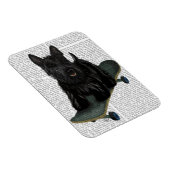 Magnet Flexible Scottish Terrier et Skateboard (Côté Droit)