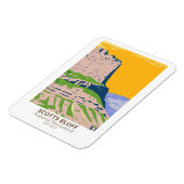 Magnet Flexible Scotts Bluff Monument National Nebraska Vintage (Côté Gauche)